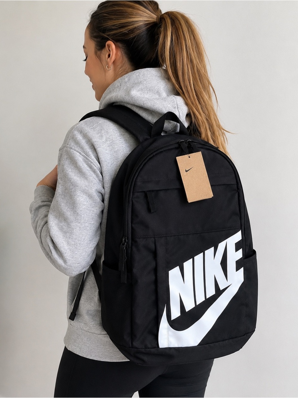 Nike Elemental Backpack 21L Black White School Gym Bookbag NWT DD0559-010